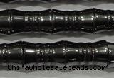 CHE207 15.5 inches 8*12mm bamboo hematite beads wholesale