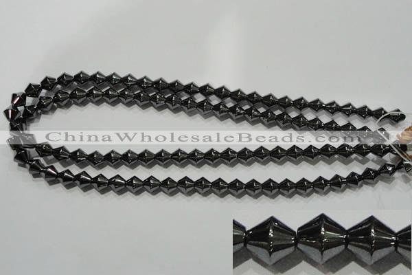 CHE212 15.5 inches 8*8mm bicone hematite beads wholesale