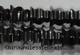 CHE241 15.5 inches 8*8mm tower hematite beads wholesale