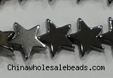 CHE295 15.5 inches 10mm star hematite beads wholesale