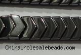 CHE297 15.5 inches 6*9mm hematite beads wholesale