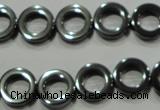 CHE302 15.5 inches 12mm donut hematite beads wholesale