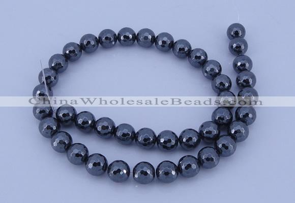 CHE34 16 inches 8mm faceted round hematite beads Wholesale