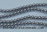 CHE421 15.5 inches 2mm round plated hematite beads wholesale