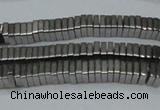 CHE569 15.5 inches 1*3*3mm square plated hematite beads wholesale