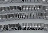 CHE578 15.5 inches 1*4*4mm square plated hematite beads wholesale