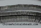 CHE579 15.5 inches 1*4*4mm square plated hematite beads wholesale