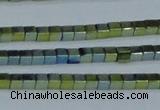 CHE602 15.5 inches 3*3mm cube plated hematite beads wholesale