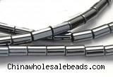 CHE63 15.5 inches 6*16mm column shape hematite beads Wholesale