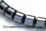 CHE67 15.5 inches 4mm column shape hematite beads Wholesale