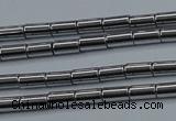 CHE760 15.5 inches 2*4mm tube plated hematite beads wholesale