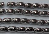 CHE802 15.5 inches 4*6mm rice plated hematite beads wholesale