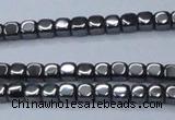 CHE817 15.5 inches 2*2mm dice hematite beads wholesale