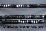 CHE820 15.5 inches 2*2mm hexagon hematite beads wholesale