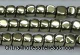 CHE876 15.5 inches 3*3mm dice plated hematite beads wholesale