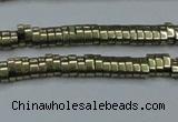 CHE930 15.5 inches 1*2*3mm oval plated hematite beads wholesale