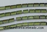 CHE957 15.5 inches 2*4mm cuboid plated hematite beads wholesale