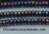 CHE969 15.5 inches 2*4mm rondelle plated hematite beads wholesale