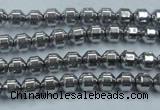 CHE972 15.5 inches 4*4mm plated hematite beads wholesale