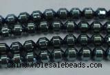 CHE976 15.5 inches 4*4mm plated hematite beads wholesale