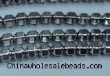 CHE981 15.5 inches 4*4mm plated hematite beads wholesale