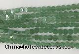 CHG114 15.5 inches 6mm flat heart green aventurine beads wholesale