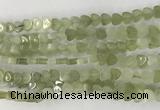 CHG116 15.5 inches 6mm flat heart New jade gemstone beads wholesale