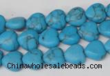 CHG15 15.5 inches 10*10mm heart turquoise gemstone beads wholesale