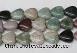 CHG17 15.5 inches 10*10mm heart Indian agate gemstone beads wholesale