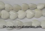 CHG22 15.5 inches 10*10mm heart shell beads wholesale