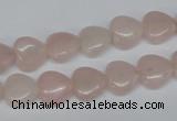 CHG25 15.5 inches 10*10mm heart rose quartz beads wholesale