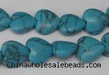 CHG31 15.5 inches 12*12mm heart turquoise beads wholesale