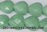 CHG95 15.5 inches 18*18mm faceted heart amazonite beads wholesale