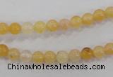 CHJ01 15.5 inches 4mm round honey jade stone beads wholesale