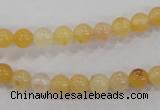 CHJ02 15.5 inches 6mm round honey jade stone beads wholesale