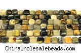 CHJ115 15 inches 8mm square honeybee jasper beads