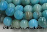 CHM02 16 inches 12mm round blue hemimorphite beads wholesale