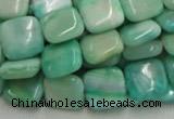 CHM08 16 inches 14*14mm square green hemimorphite beads wholesale