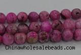 CHM220 15.5 inches 4mm round dyed hemimorphite beads wholesale