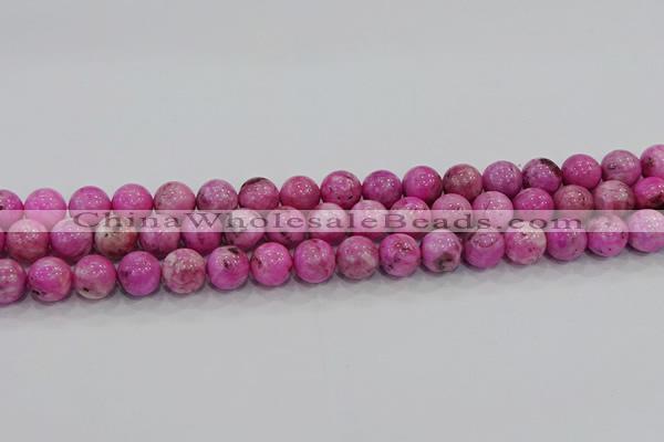 CHM223 15.5 inches 10mm round dyed hemimorphite beads wholesale