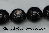 CHS04 15.5 inches 18mm round natural hypersthene gemstone beads