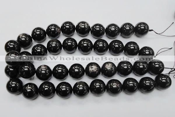 CHS05 15.5 inches 20mm round natural hypersthene gemstone beads