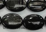 CHS75 15.5 inches 18*25mm oval natural hypersthene beads