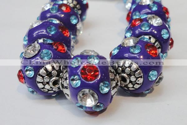 CIB105 17mm round fashion Indonesia jewelry beads wholesale