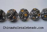 CIB124 19mm round fashion Indonesia jewelry beads wholesale