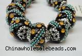 CIB180 18mm round fashion Indonesia jewelry beads wholesale