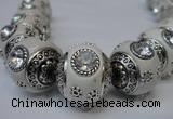 CIB190 19mm round fashion Indonesia jewelry beads wholesale