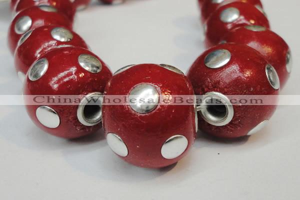 CIB240 18mm round fashion Indonesia jewelry beads wholesale