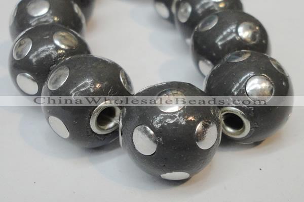 CIB241 18mm round fashion Indonesia jewelry beads wholesale