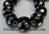 CIB242 18mm round fashion Indonesia jewelry beads wholesale